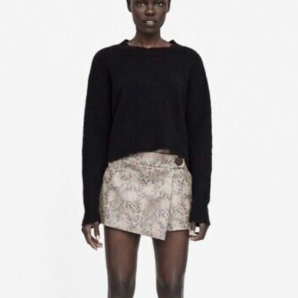 Zara Snakeprint Mini Skort